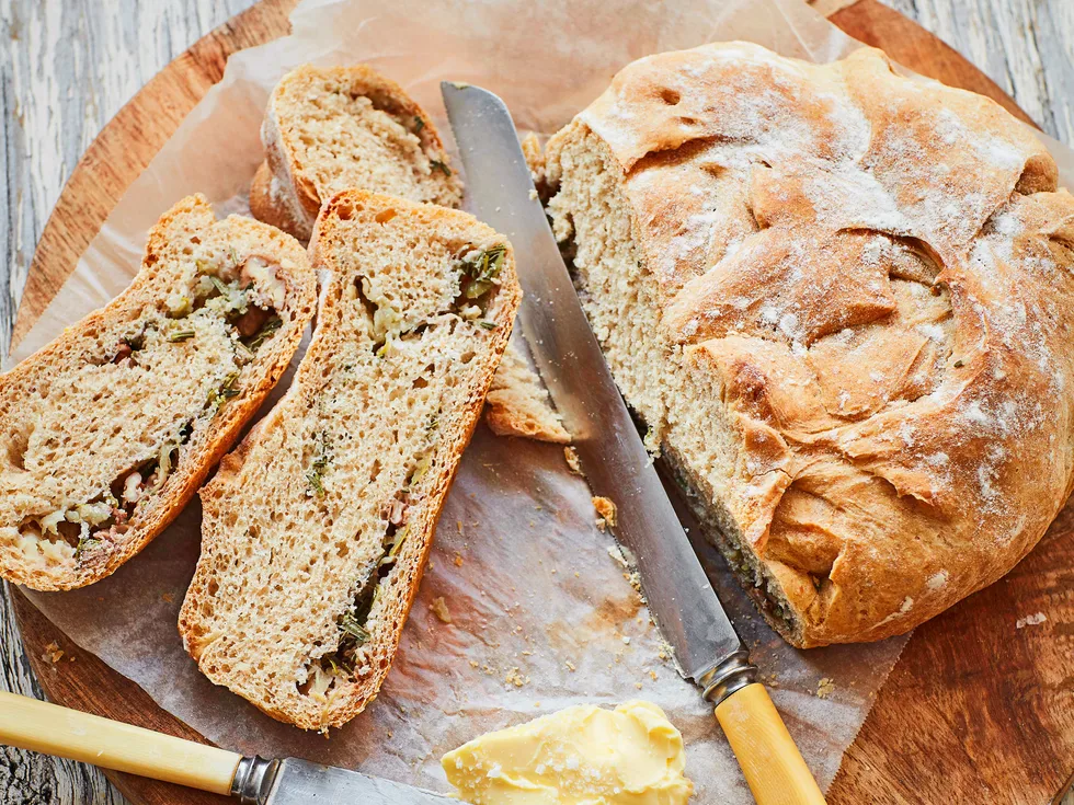 Rosemary and apple bread
