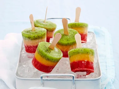 Fruit salad ice blocks