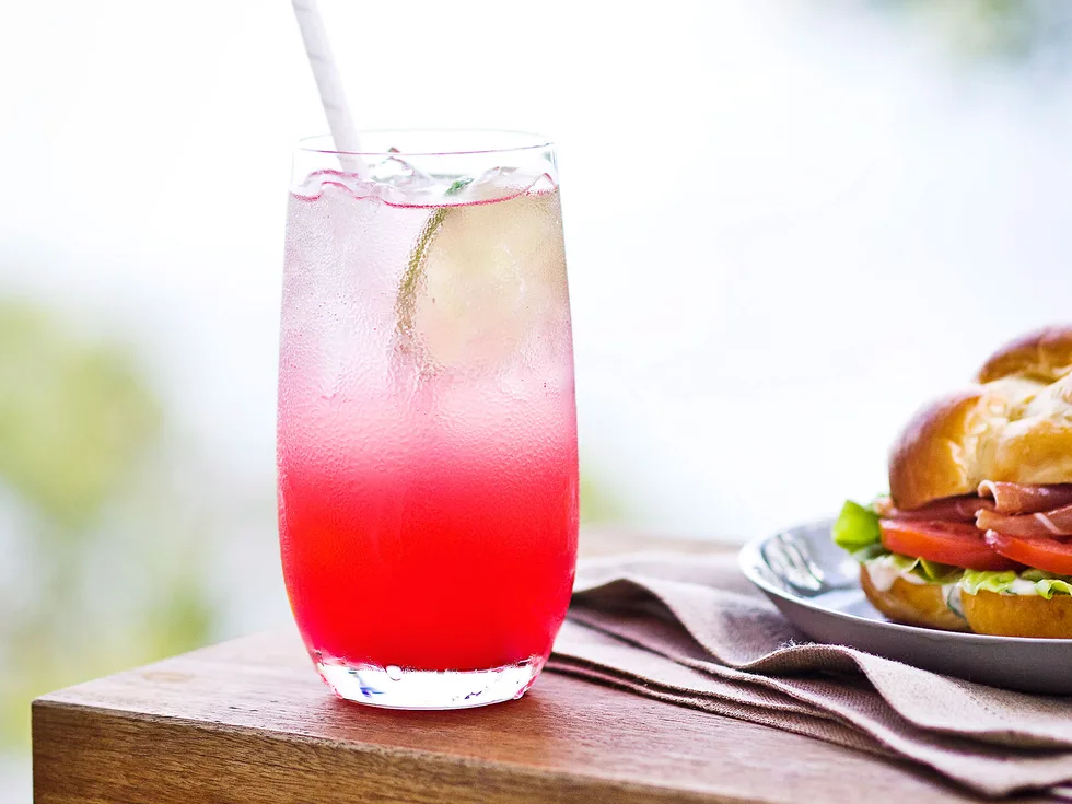 Ruby-red grapefruit mocktail