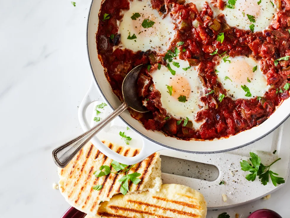 Shakshuka with eggplant