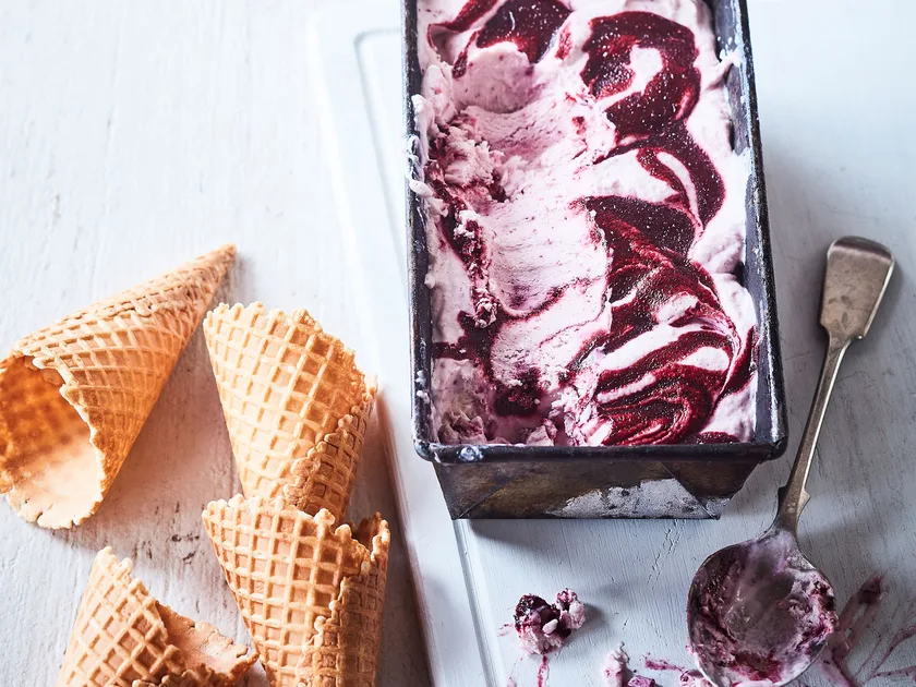 Any berry creamy semifreddo ice cream