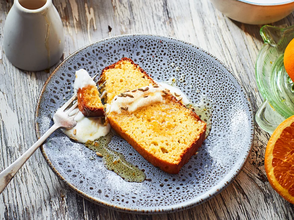 Olive oil and honey cake