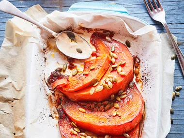 Pumpkin with yoghurt dressing