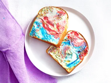 Unicorn toast