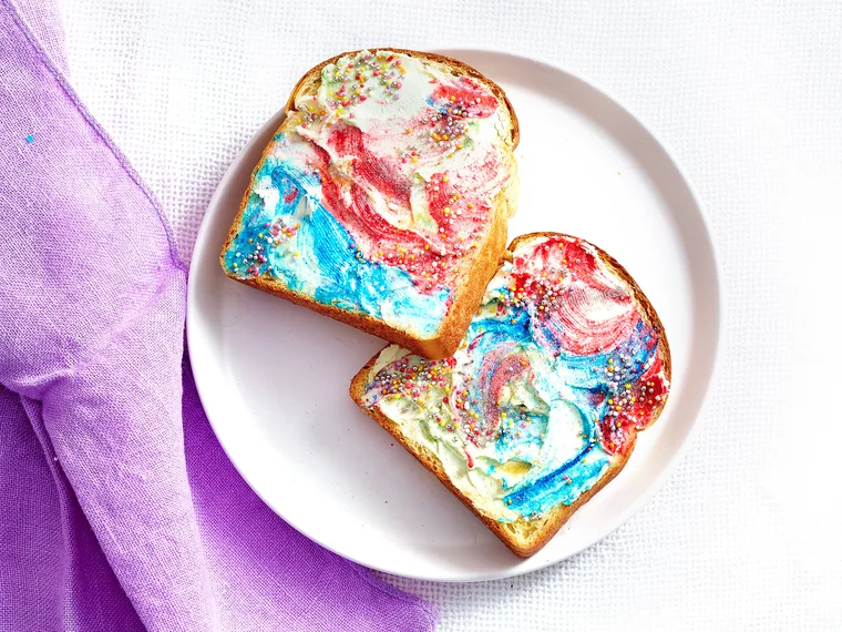 Unicorn toast