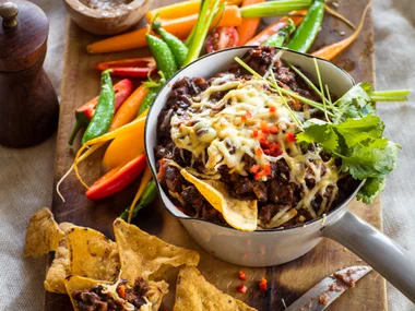 Hot chipotle bean dip
