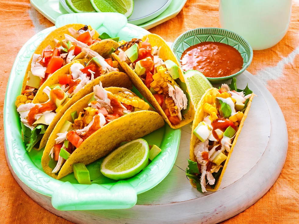 Piri piri chicken and corn tacos