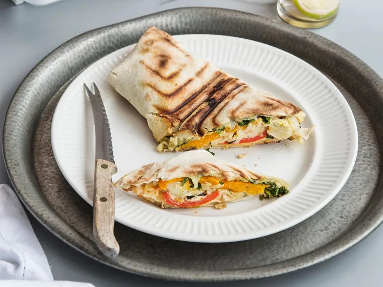 Vege and cheese wrap