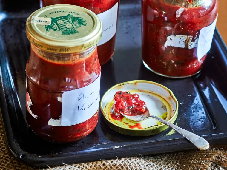 Plum kasundi (Indian spiced chutney)