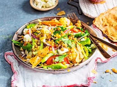 Lentil and cauliflower fattoush