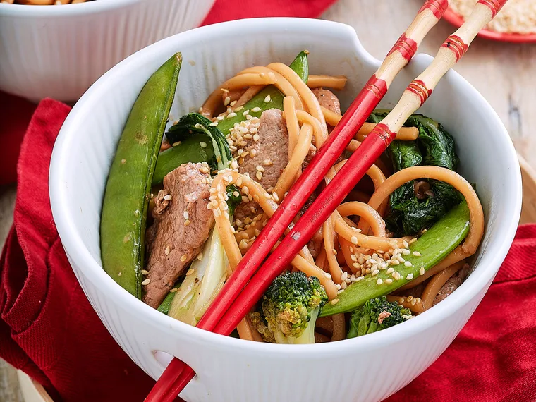 Char siu pork stir-fry
