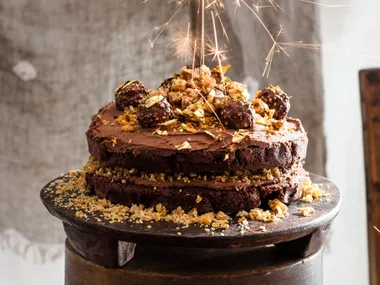 Ferrero Rocher chocolate hazelnut cake