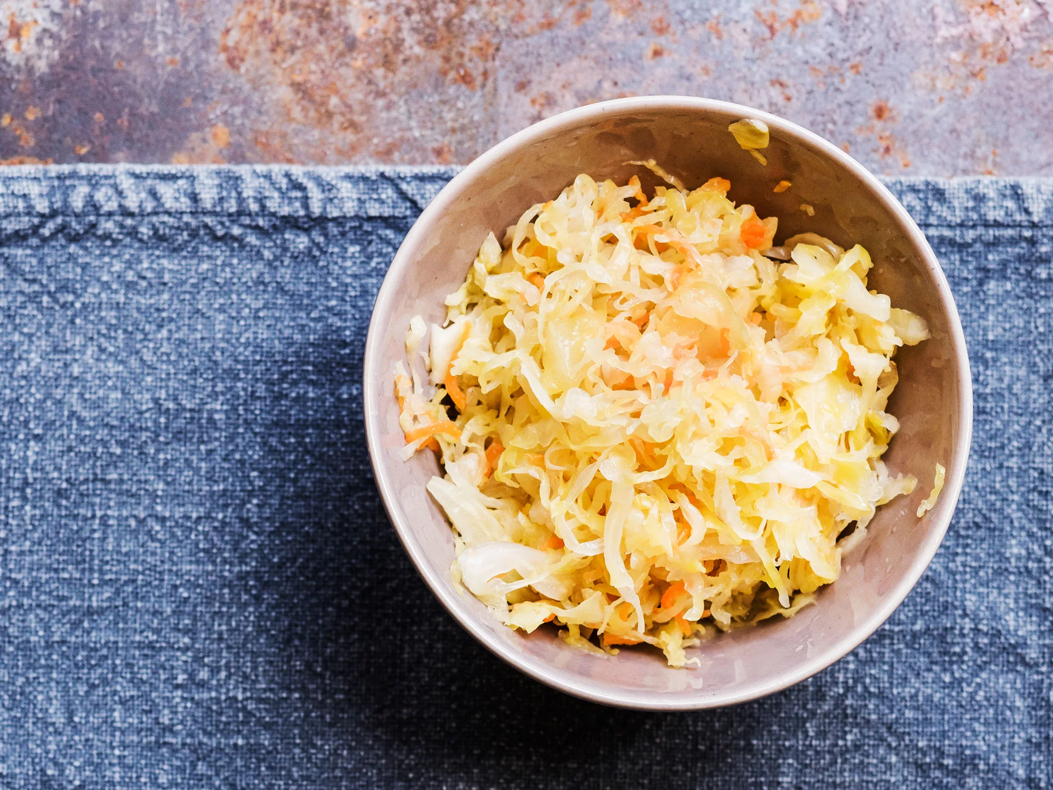 Homemade sauerkraut