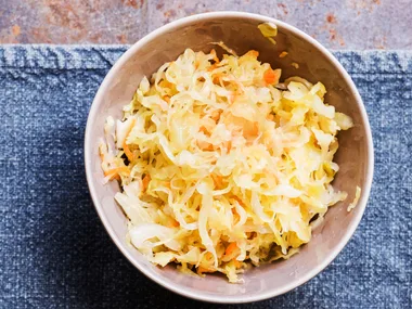Homemade sauerkraut