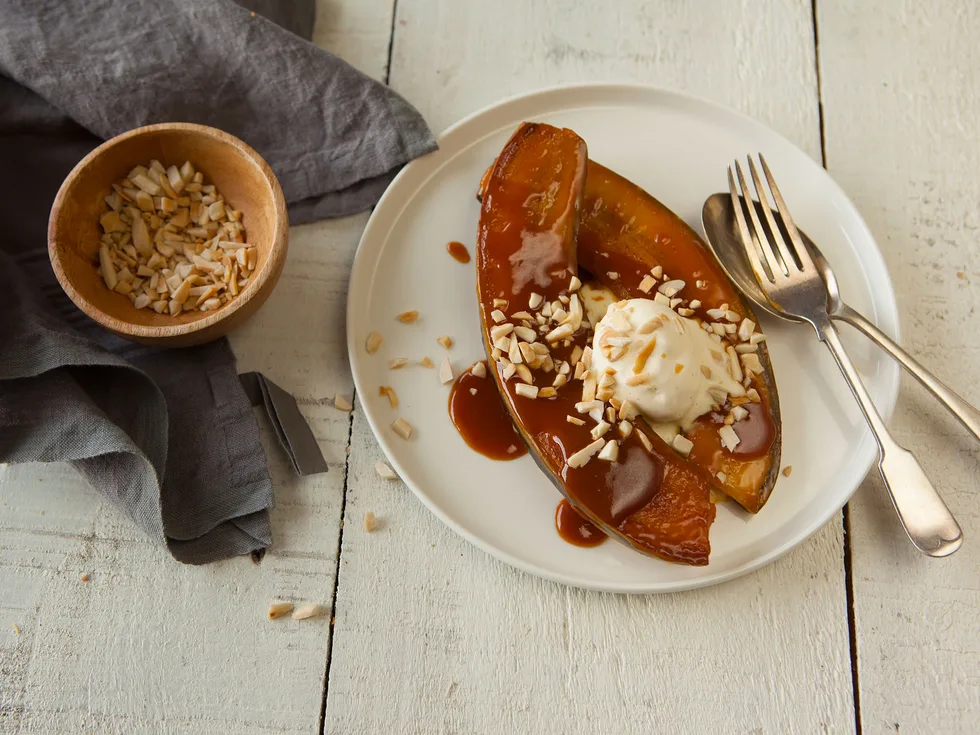 Caribbean banana splits