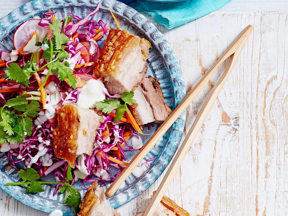 Hawaiian pork with slaw