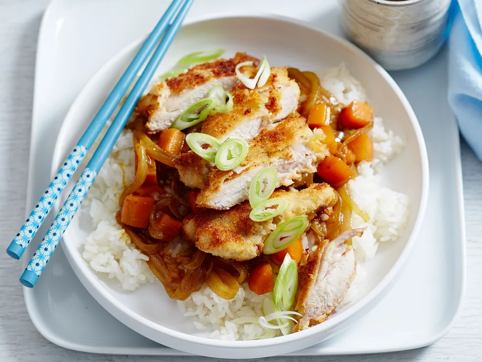 Japanese katsu chicken curry