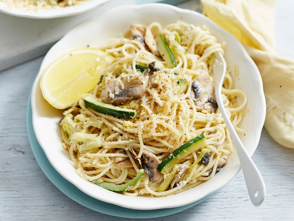 Creamy courgette spaghetti