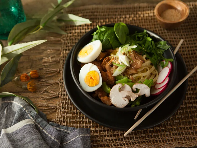 Japanese style Ramen noodle soup