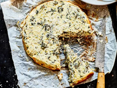 Silverbeet cheesecake