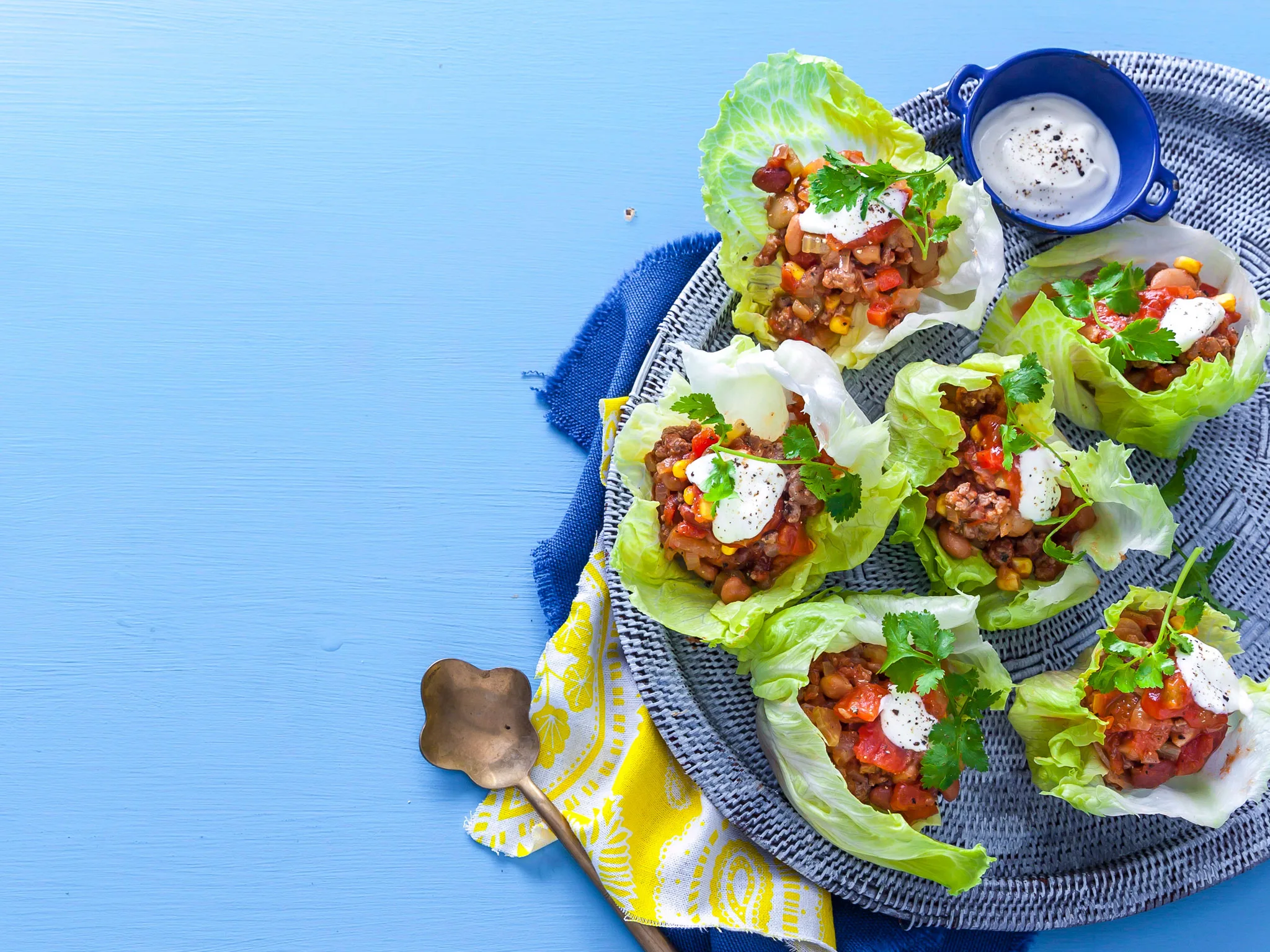 Mexican larb cups