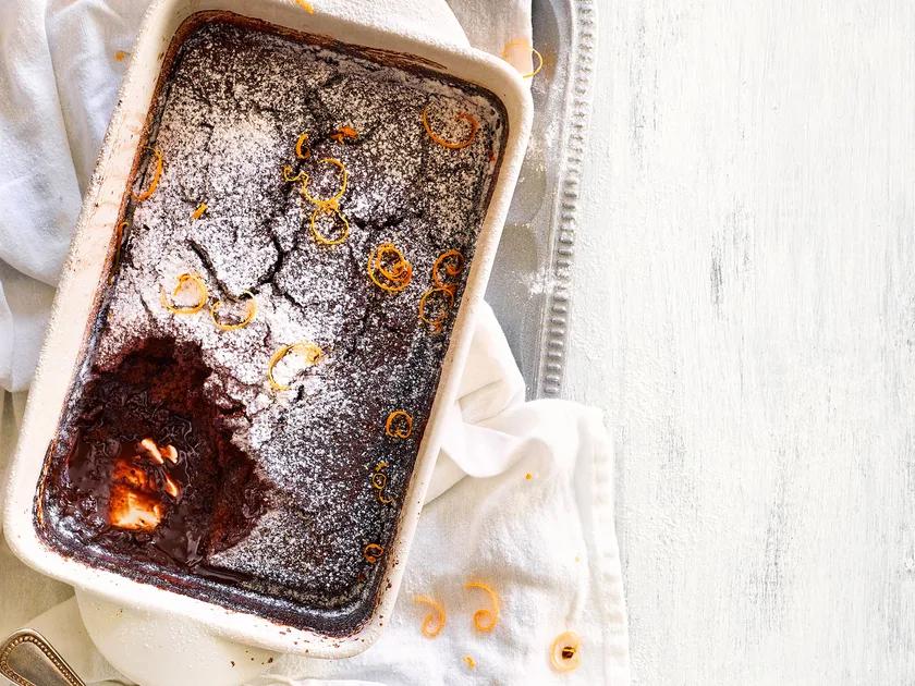 Jaffa self-saucing pudding