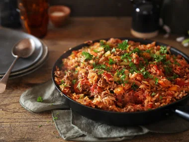 One-pan Spanish beef and rice