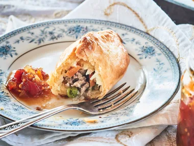 Mini sausage breakfast pasties