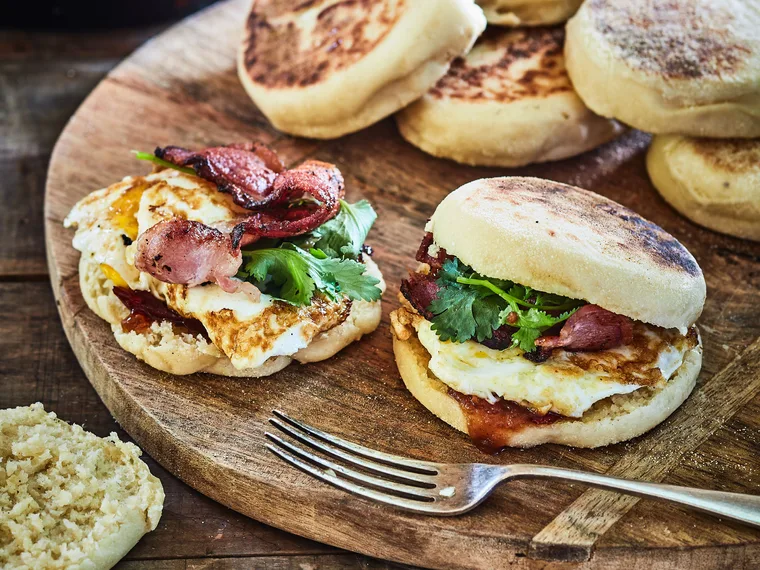 Homemade English muffins