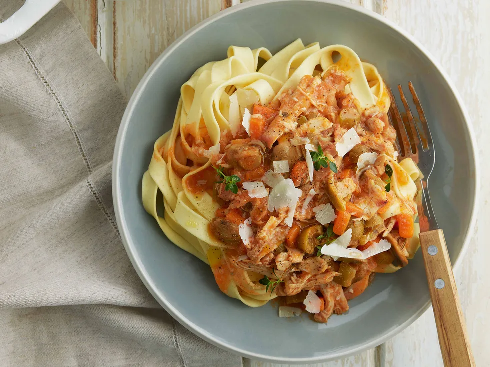 Chicken and bacon ragu