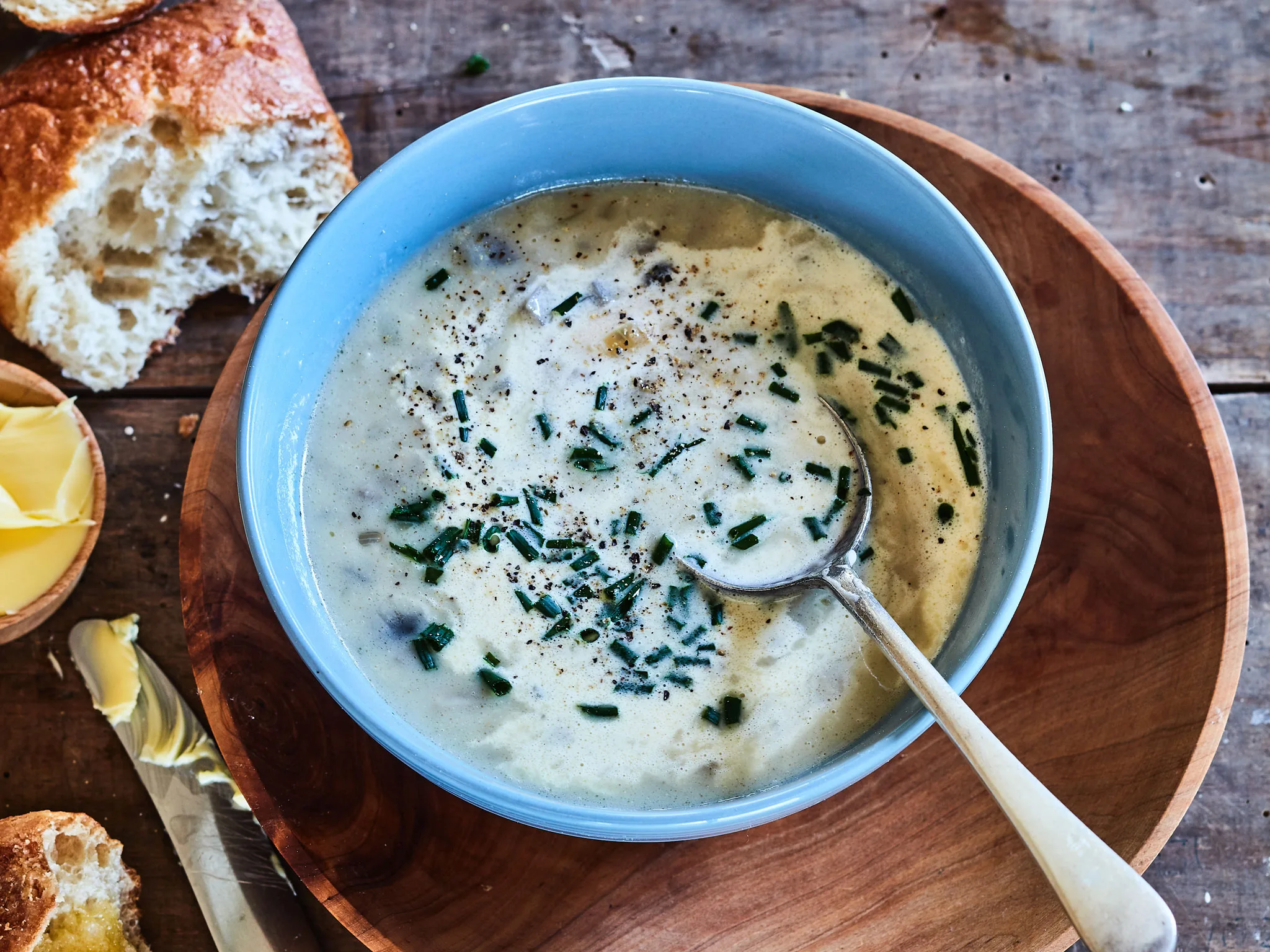Creamy mushroom soup