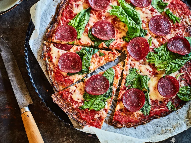 Gluten-free pepperoni pizza