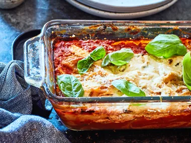 Pumpkin and ricotta lasagne