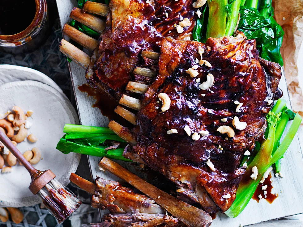 Chinese-style sticky lamb ribs