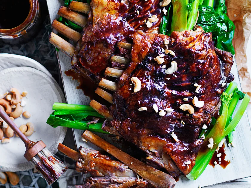 Chinese-style sticky lamb ribs