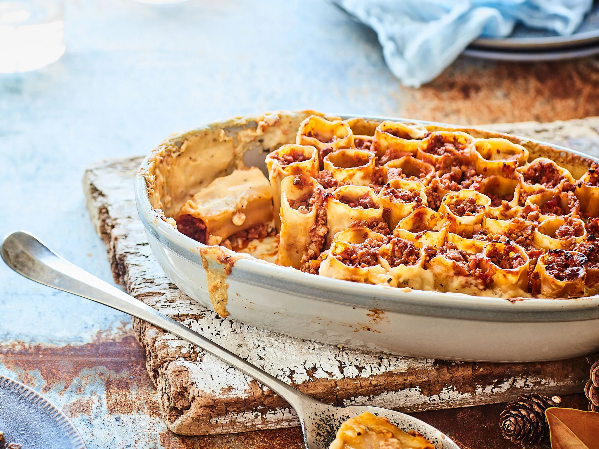 Beef and wine cannelloni