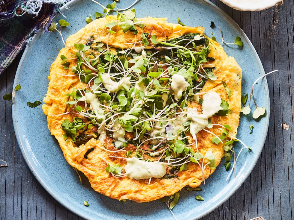 Green goddess omelette