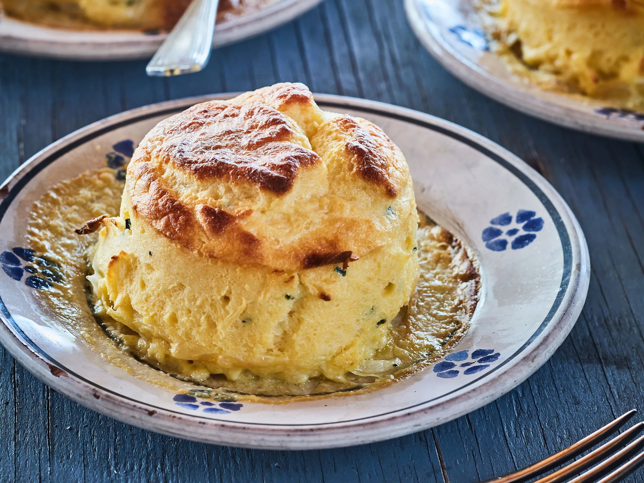 Mum’s twice-cooked cheese soufflés