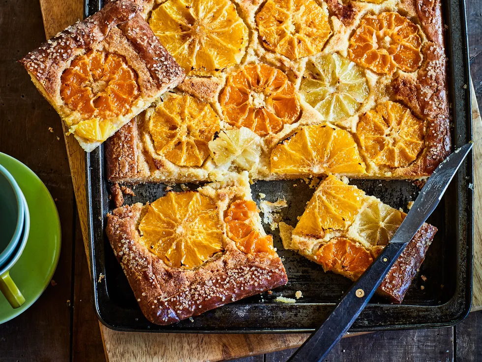 Citrus frangipane tart