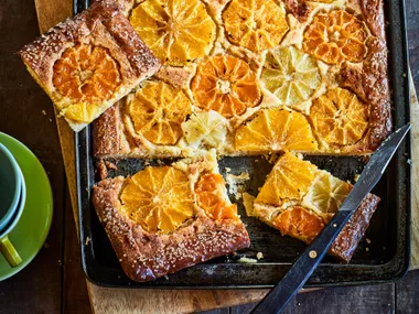 Citrus frangipane tart