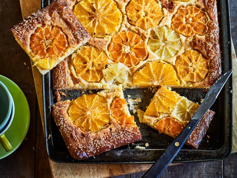 Citrus frangipane tart