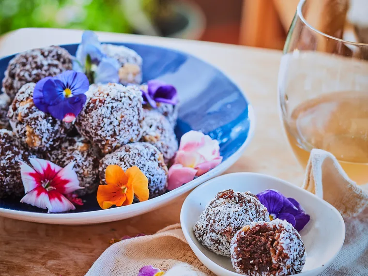 Citrus coconut balls