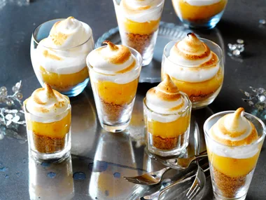 Lemon meringue pie shots