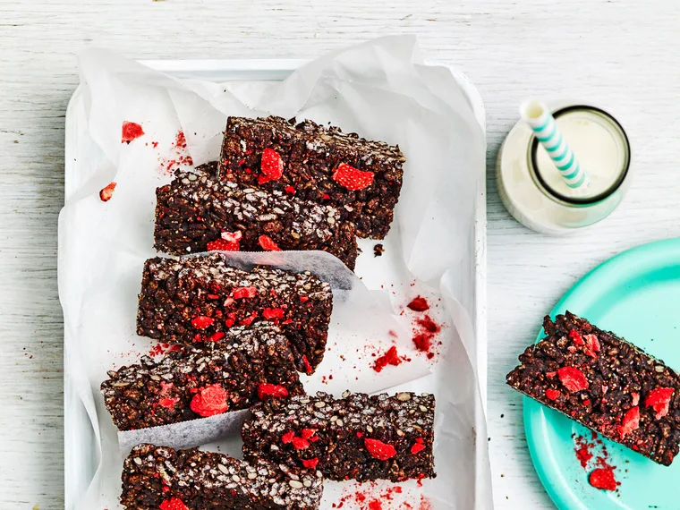 No-choc crackle slice