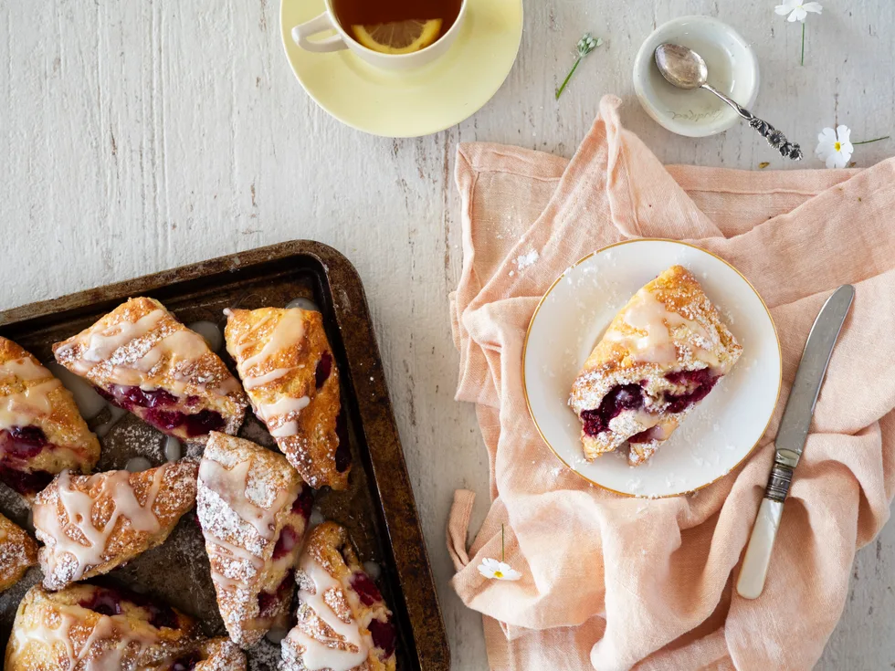 Decadent lemon berry shortcakes