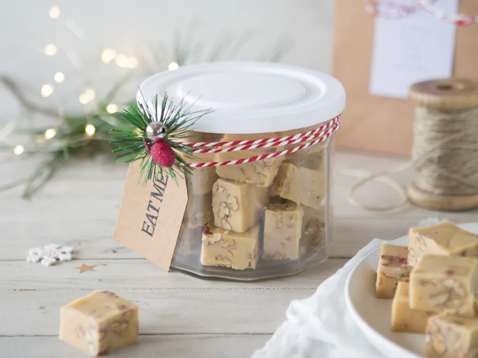 Vanilla pecan butter fudge