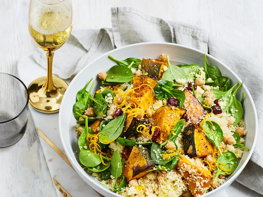Roasted pumpkin and couscous salad