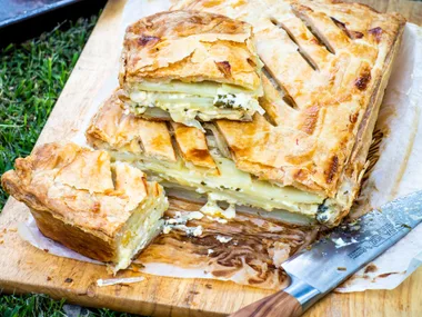 Potato, herb and crème fraîche pie