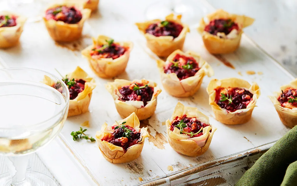 Beetroot & feta tarts