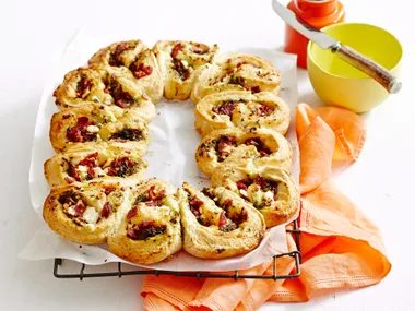 Antipasto scone scrolls